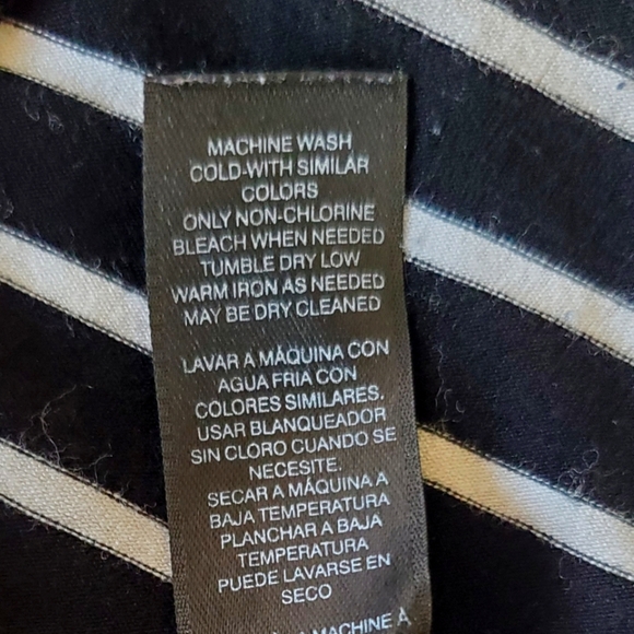 White House Black Market Black And White Striped Sleeveless Top Size S - Picture 5 of 7